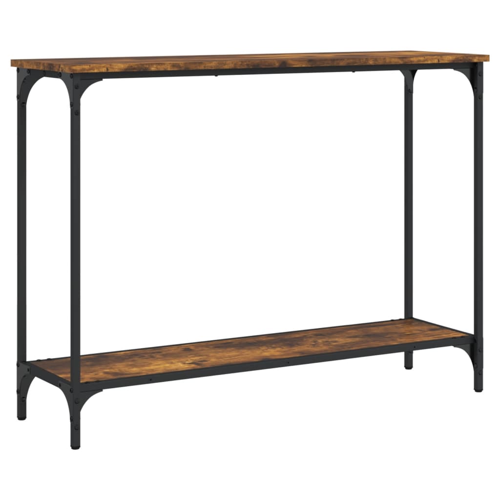 Console Table Smoked Oak 101x30.5x75 cm Engineered Wood