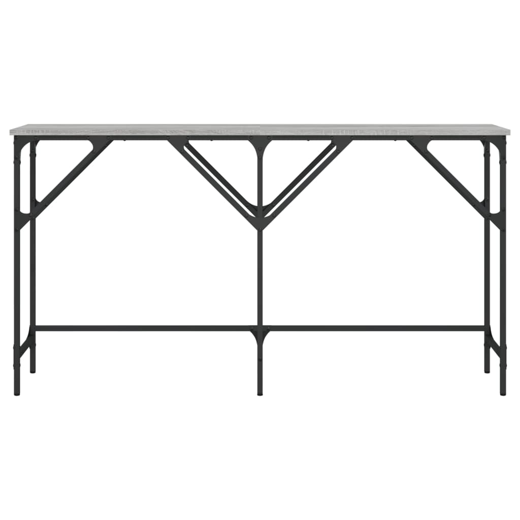 Console Table Grey Sonoma 140x29x75 cm Engineered Wood