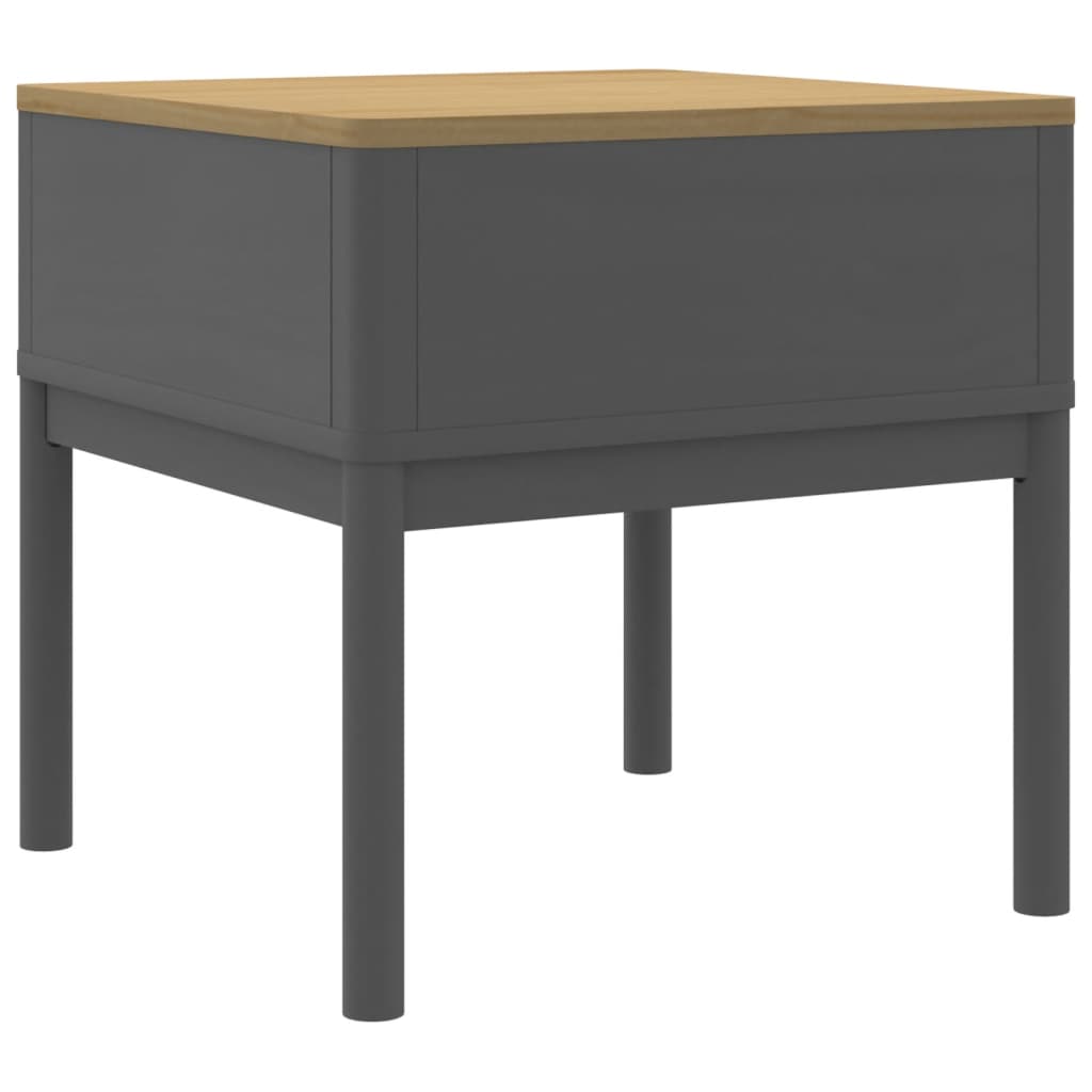 Lamp Table FLORO Grey 55x55x54 cm Solid Wood Pine