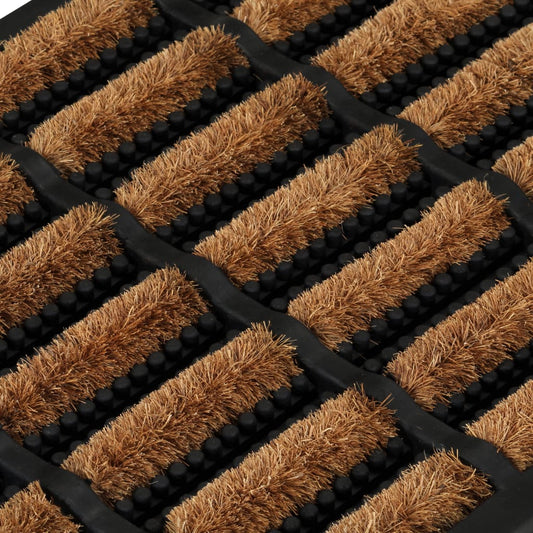 Door Mat Rectangular 45X75 Cm Rubber And Coir