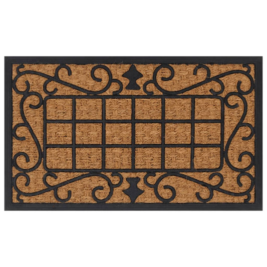 Door Mat Rectangular 45X75 Cm Rubber And Coir