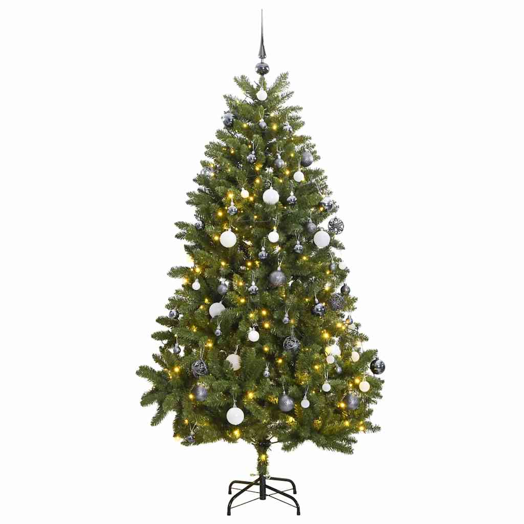 Artificial Hinged Christmas Tree 300 LEDs & Ball Set 300 cm
