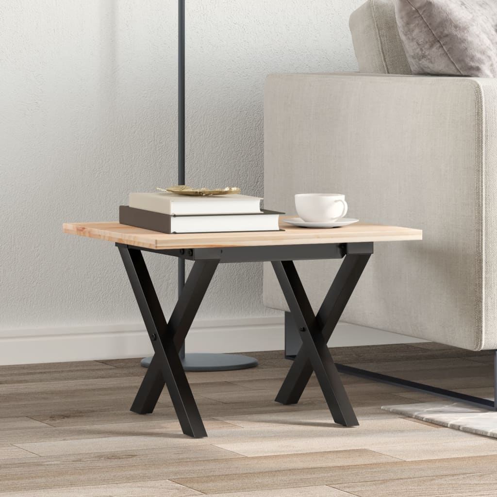 Coffee Table Legs X-Frame 30X30X33 Cm Steel