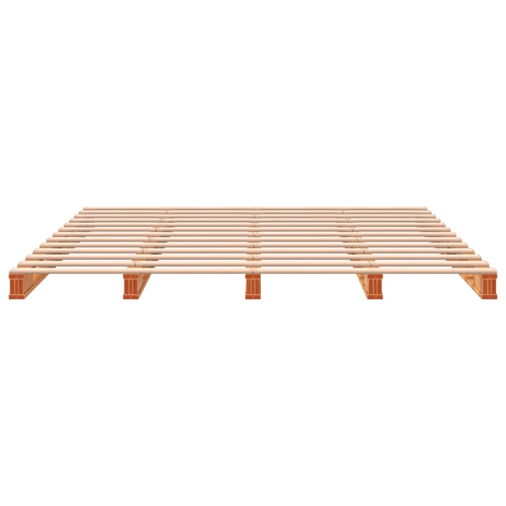 Pallet Bed without Mattress Wax Brown 180x200 cm Super King Solid Wood Pine
