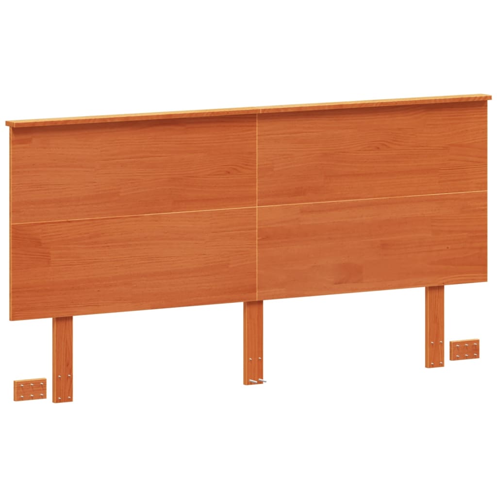 Headboard Wax Brown 160 cm Solid Wood Pine