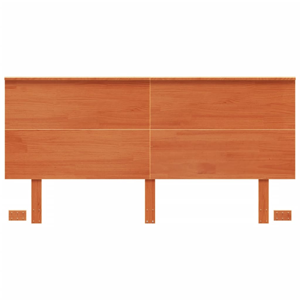 Headboard Wax Brown 160 cm Solid Wood Pine