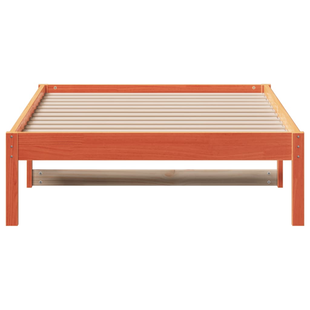 Day Bed without Mattress Wax Brown 90x190 cm Single Solid Wood Pine