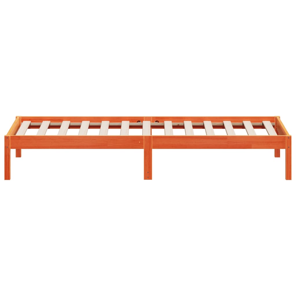 Day Bed without Mattress Wax Brown 90x190 cm Single Solid Wood Pine
