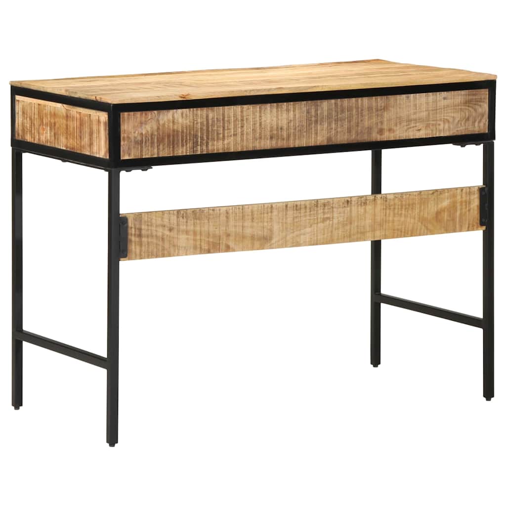 Writing Desk with Shelf Brown 100 x 50 x 75 cm Solid mango wood