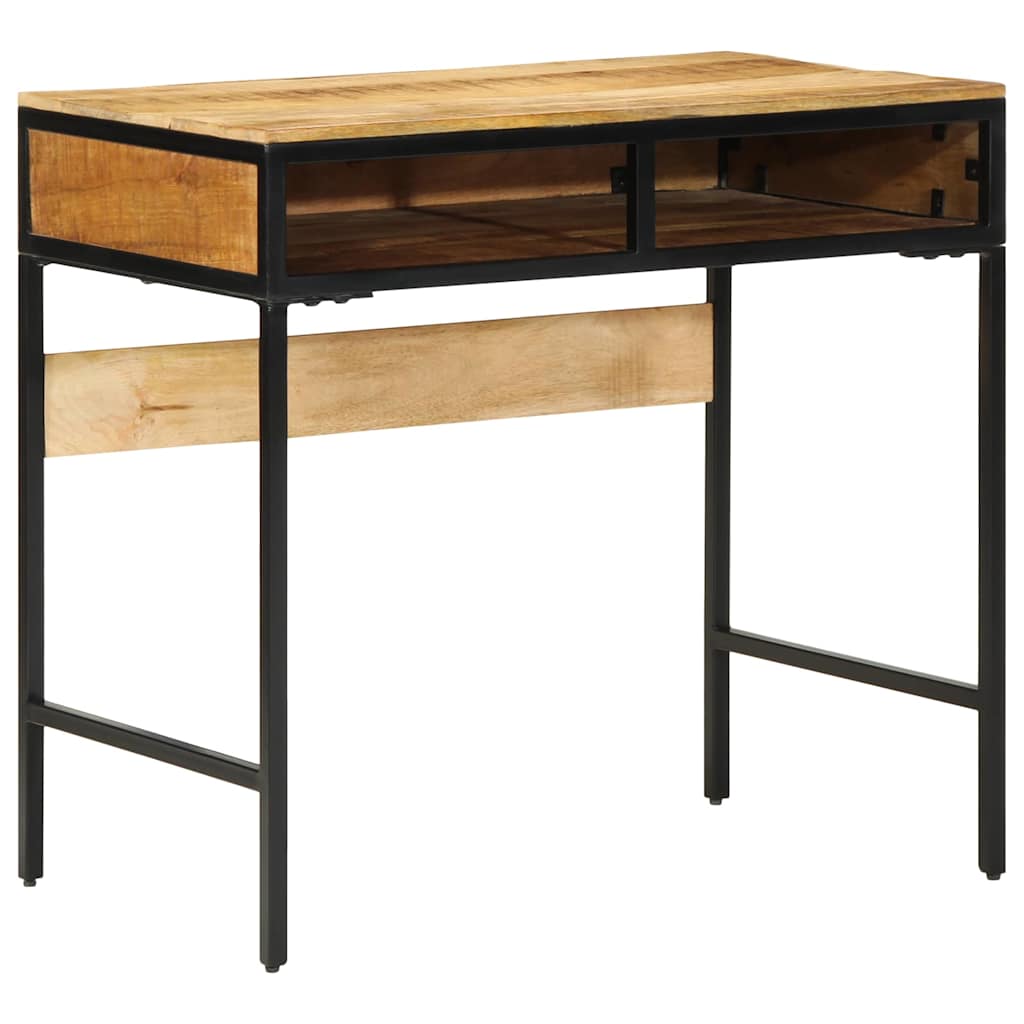 Writing Desk with Shelf Brown 80 x 50 x 75 cm Solid mango wood