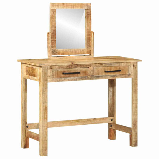 Dressing Table Brown 100 X 40 X 120 Cm Solid Mango Wood