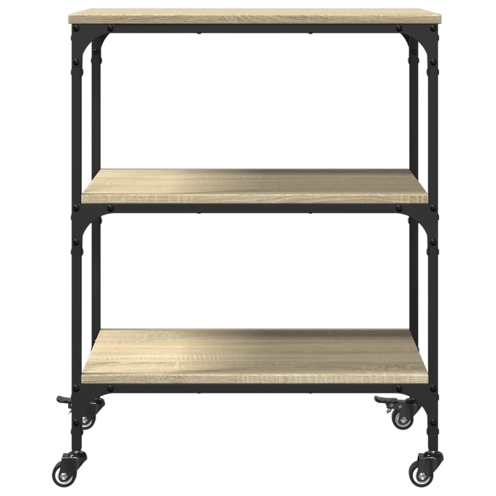 Kitchen Trolley Sonoma Oak 60x41x76 cm Engineered Wood