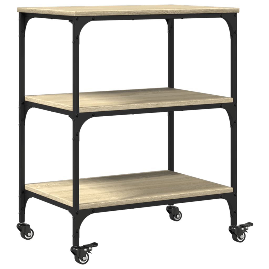 Kitchen Trolley Sonoma Oak 60x41x76 cm Engineered Wood
