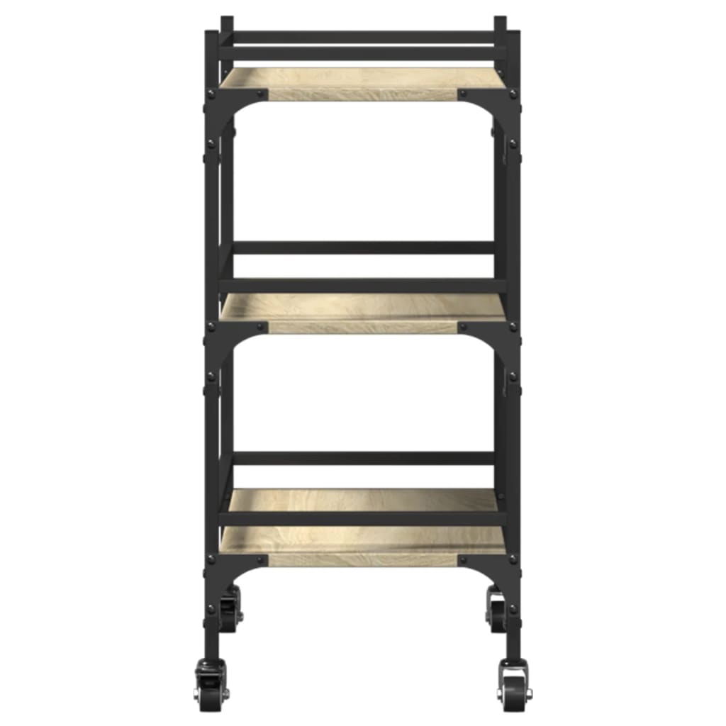 Kitchen Trolley Sonoma Oak 50x35x75.5 cm Engineered Wood