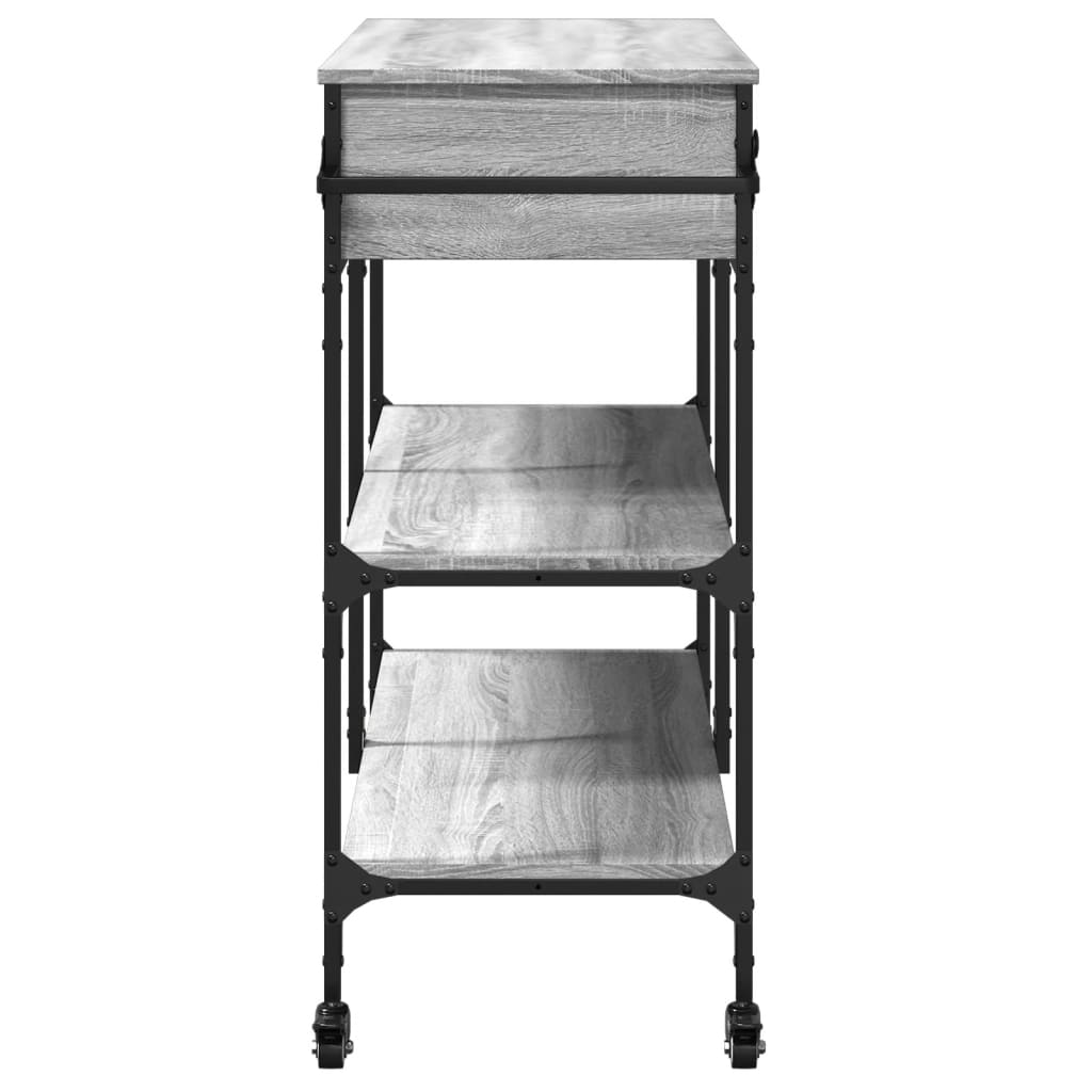 Kitchen Trolley Grey Sonoma 105x42x95 cm Engineered Wood