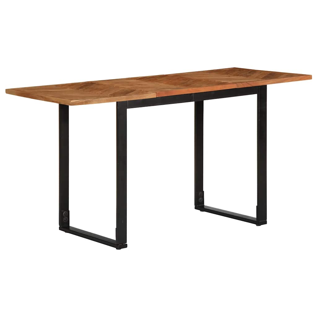 Dining Table 140x70x75 cm Solid Wood Acacia