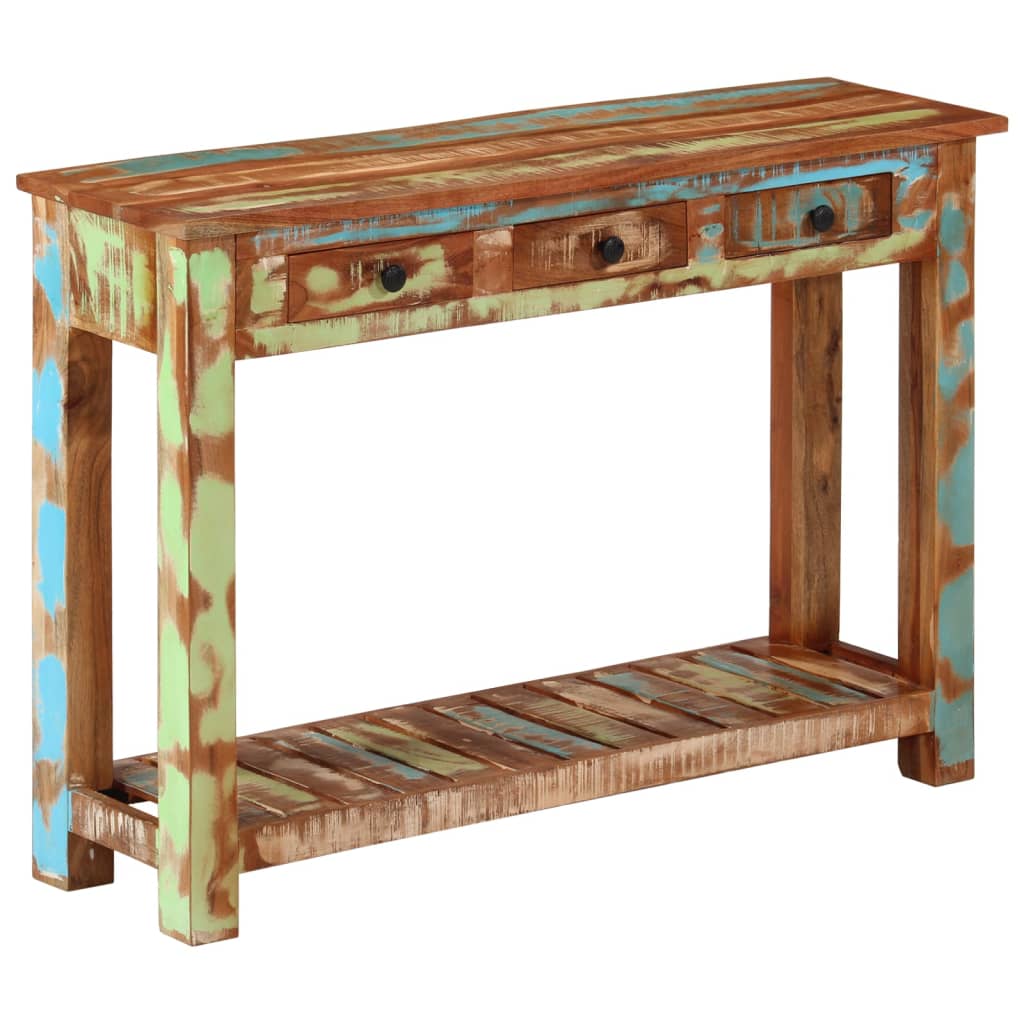 Console Table 110x30x76 cm Solid Wood Reclaimed