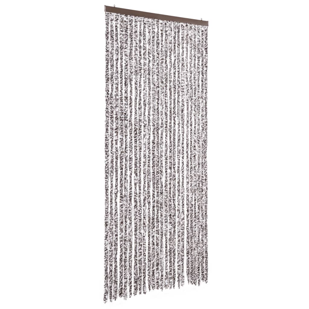 Fly Curtain Brown and Beige 100x230 cm Chenille