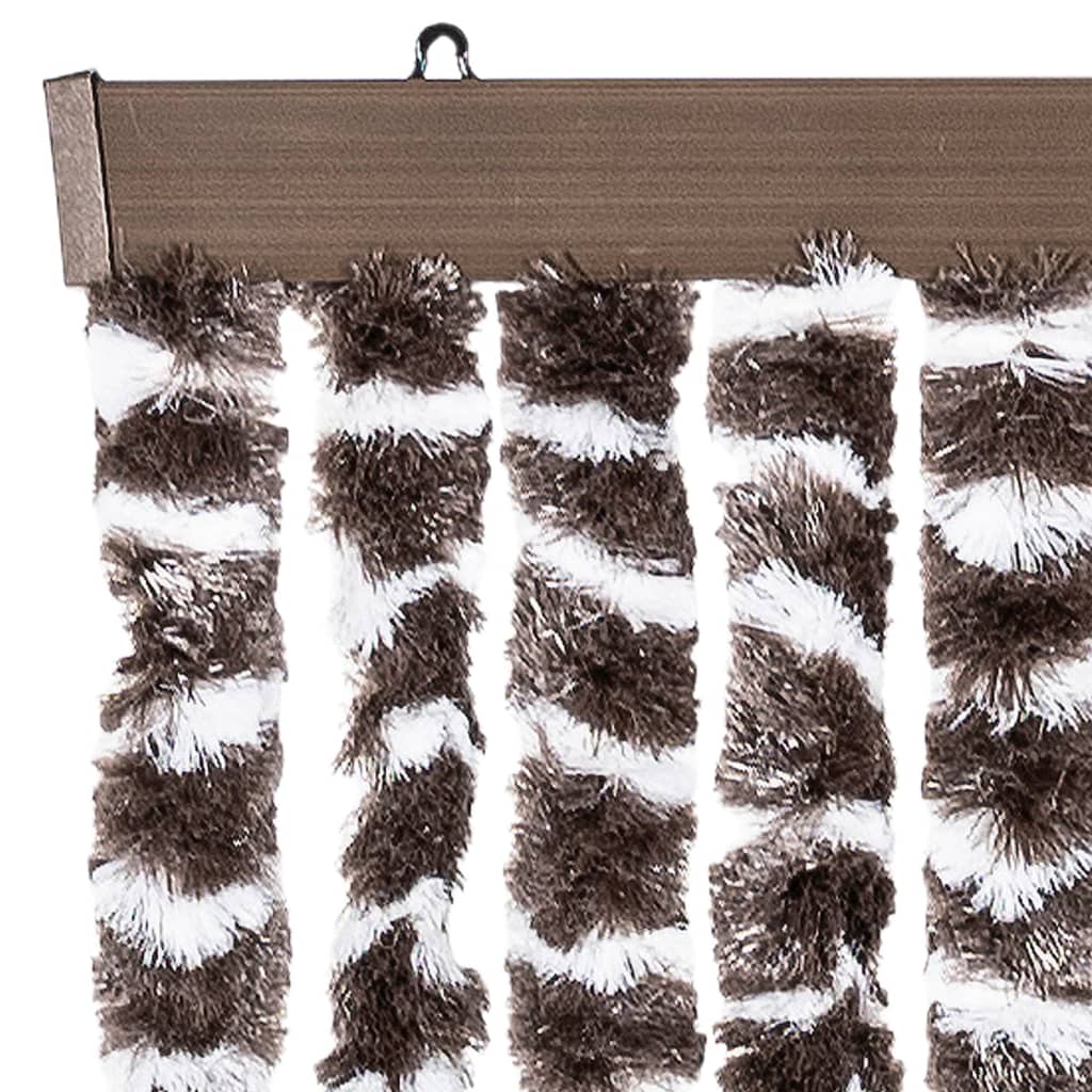 Fly Curtain Brown and White 56x200 cm Chenille