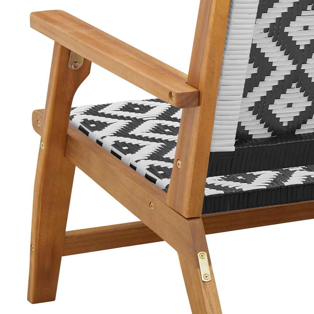 Garden Furniture White 122 x 78 x 73cm Solid Acacia wood