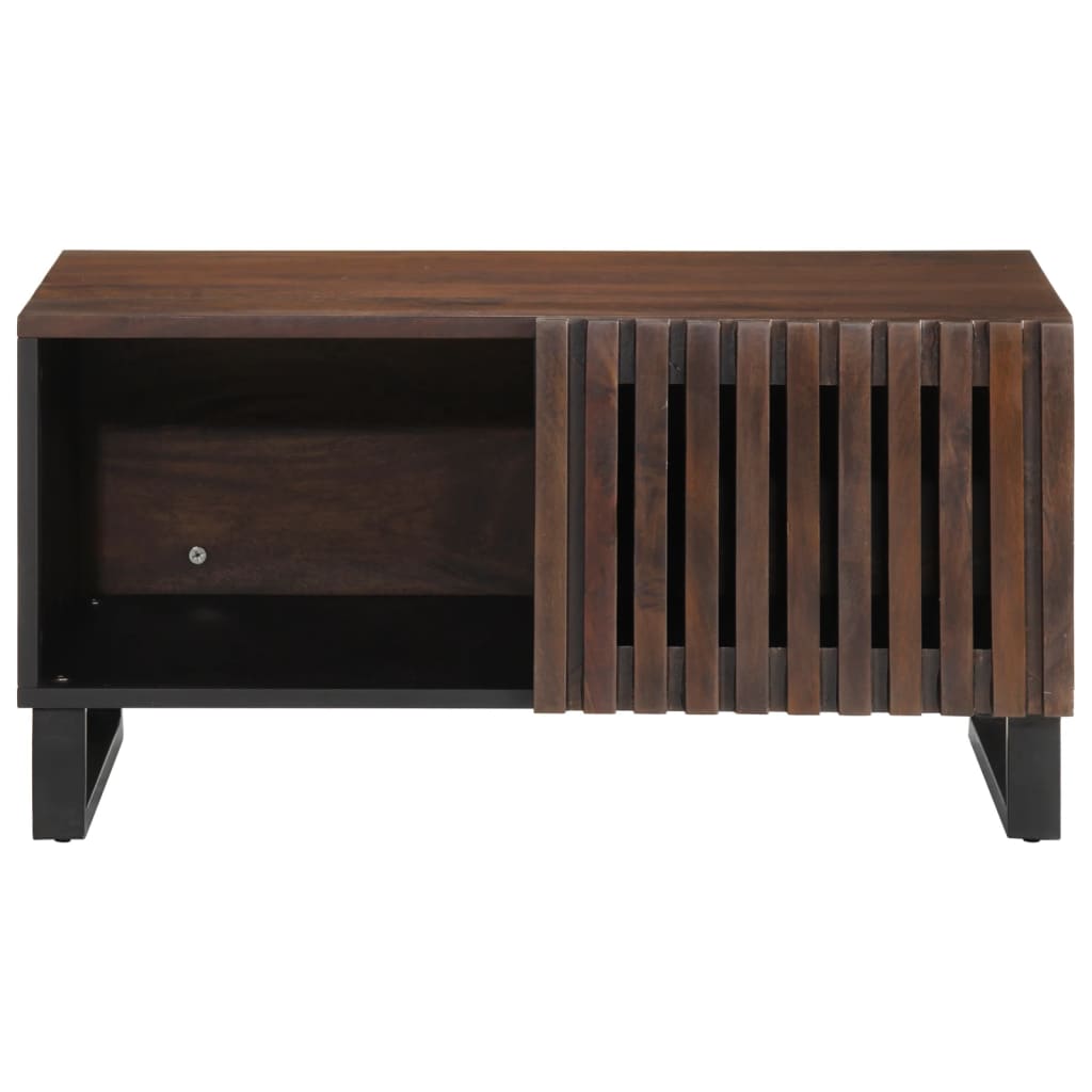 Coffee Table Brown 80x51x40 cm Solid Wood Mango