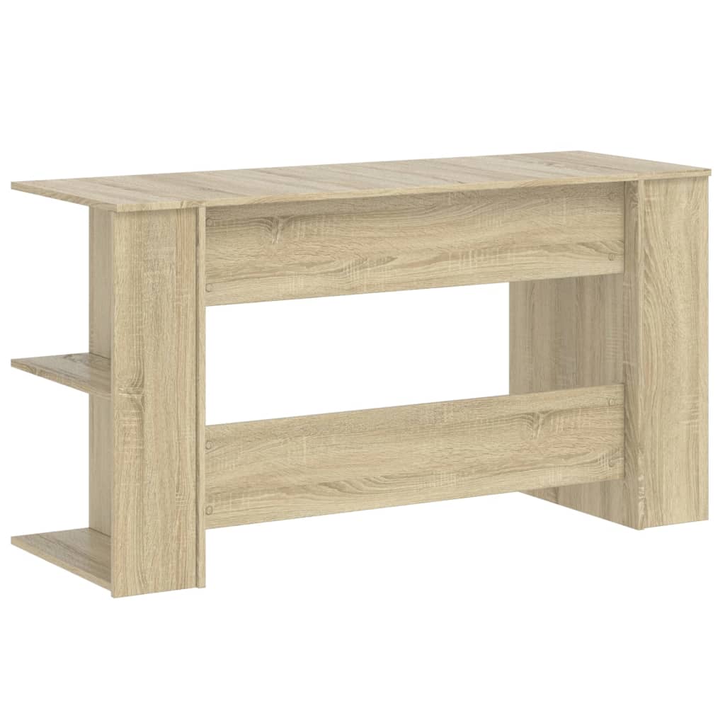Desk Sonoma Oak 140x50x75 cm Engineered Wood