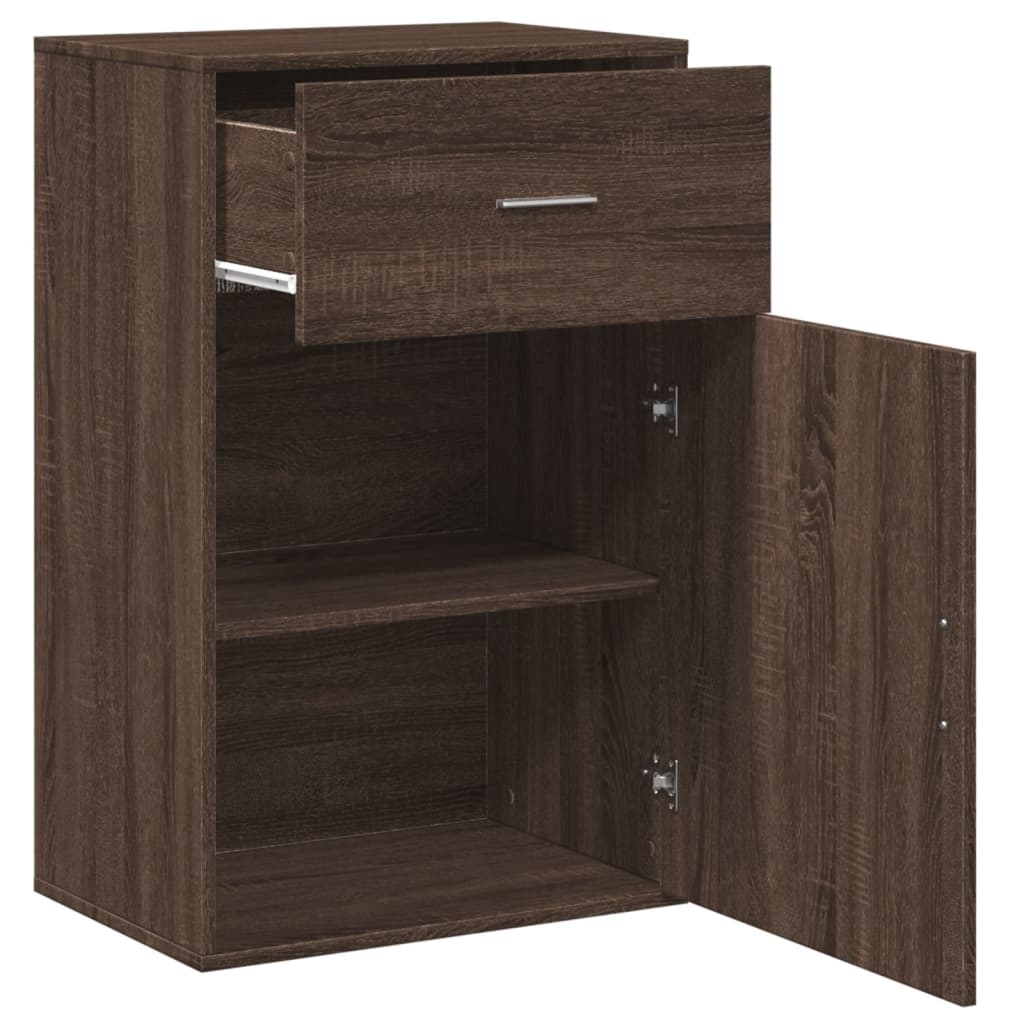 Storage Cabinet Brown Oak 56.5x39x90 cm Engineered Wood