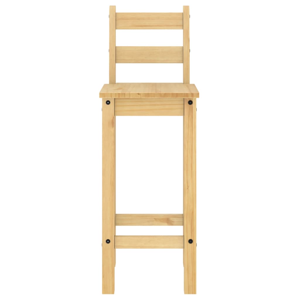 Bar Chairs 2 pcs Solid Wood Pine