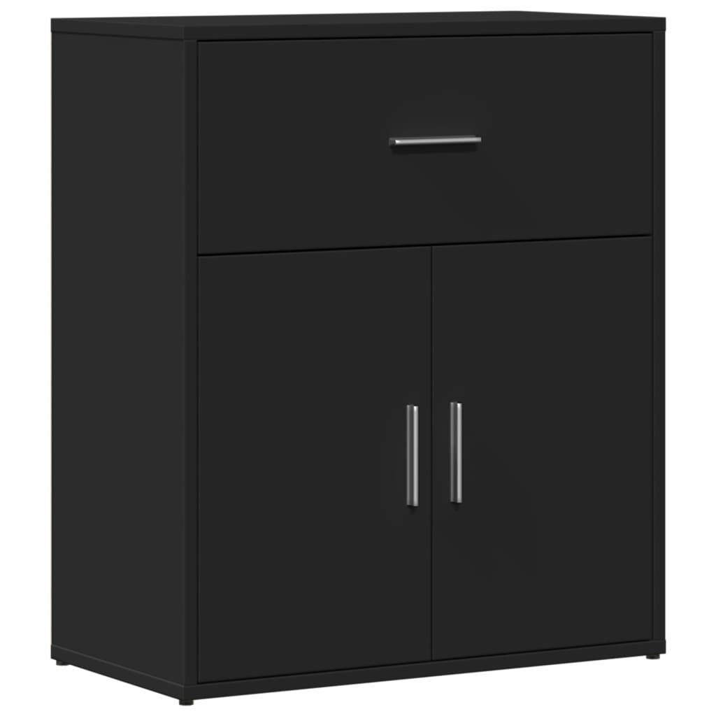 Sideboards 2 pcs Black 60x31x70 cm Engineered Wood