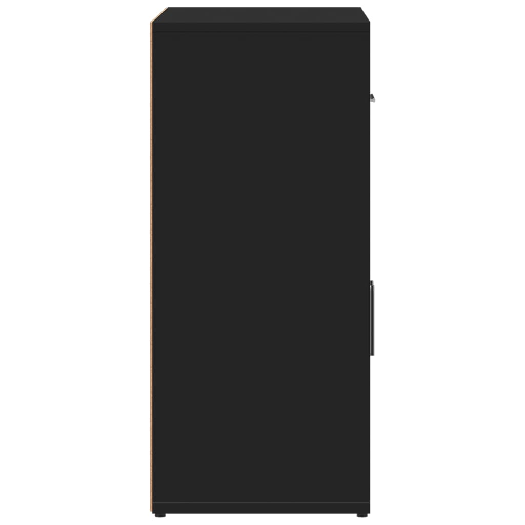 Sideboards 2 pcs Black 60x31x70 cm Engineered Wood