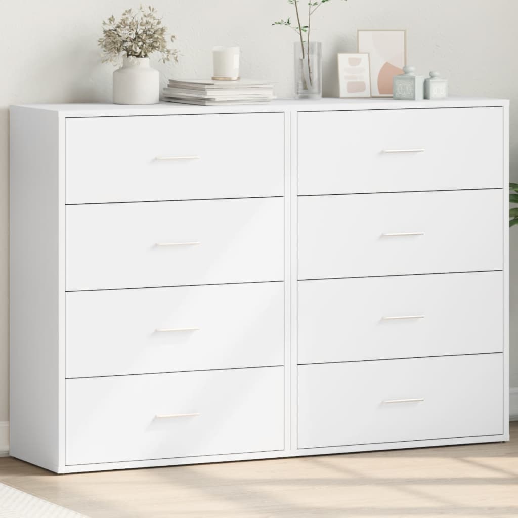 Sideboards 2 pcs White 60x31x84 cm Engineered Wood