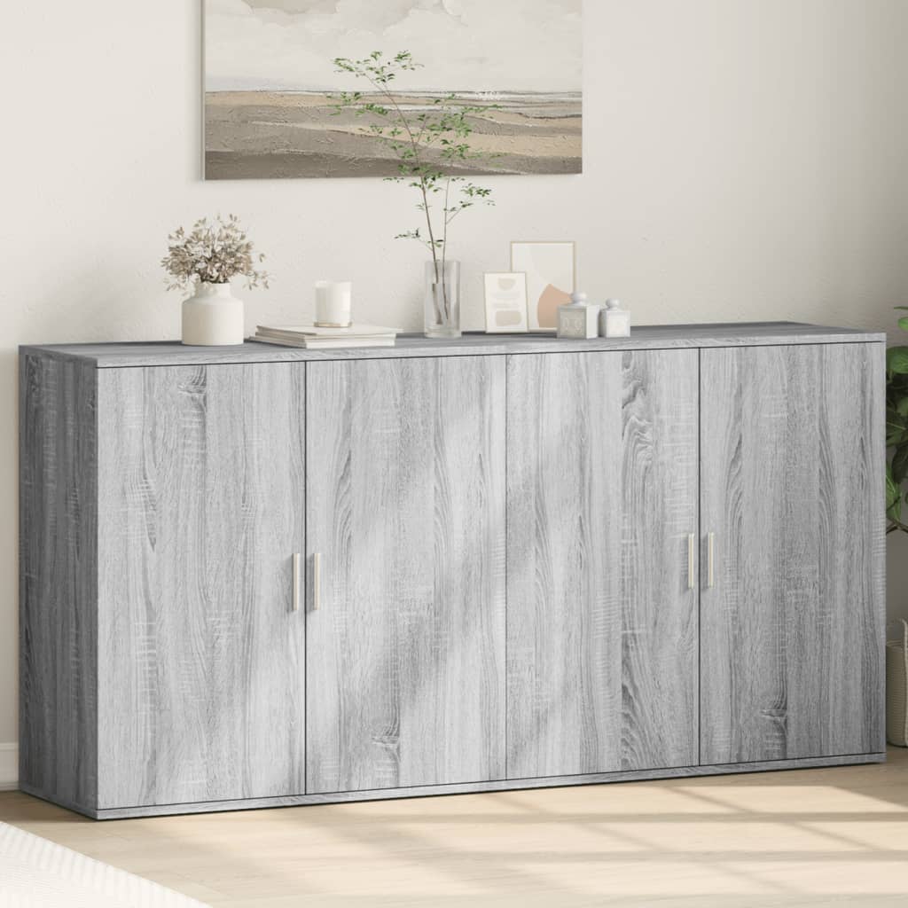 Sideboards 2 pcs Grey Sonoma 79x38x80 cm Engineered Wood