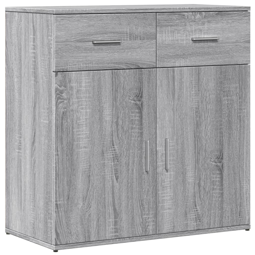 Sideboards 2 pcs Grey Sonoma 79x38x80 cm Engineered Wood
