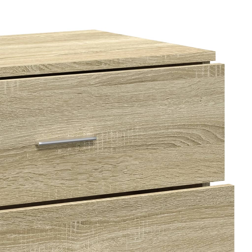 Sideboards 2 pcs Sonoma Oak 60x39x80 cm Engineered Wood