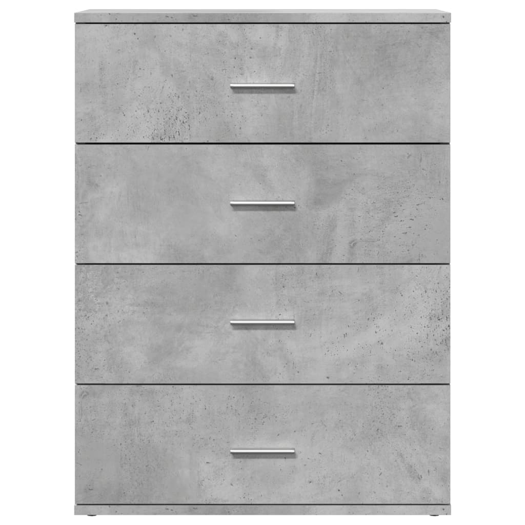 Sideboards 2 pcs Concrete Grey 60x39x80 cm Engineered Wood