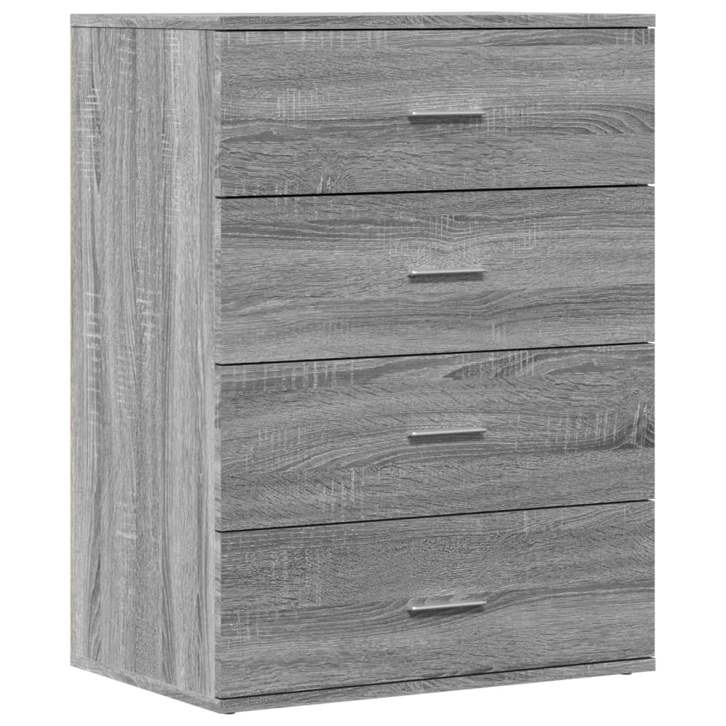 Sideboards 2 pcs Grey Sonoma 60x39x80 cm Engineered Wood