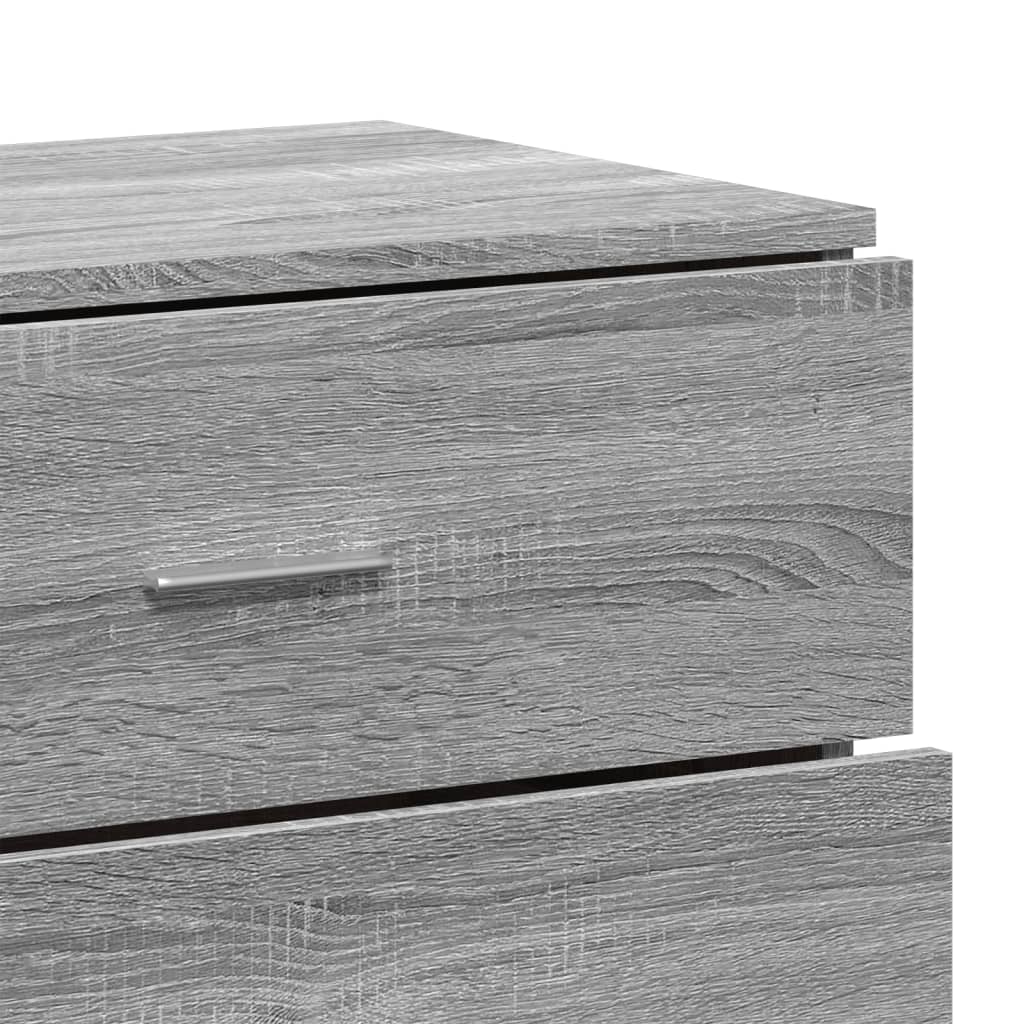 Sideboards 2 pcs Grey Sonoma 60x39x80 cm Engineered Wood