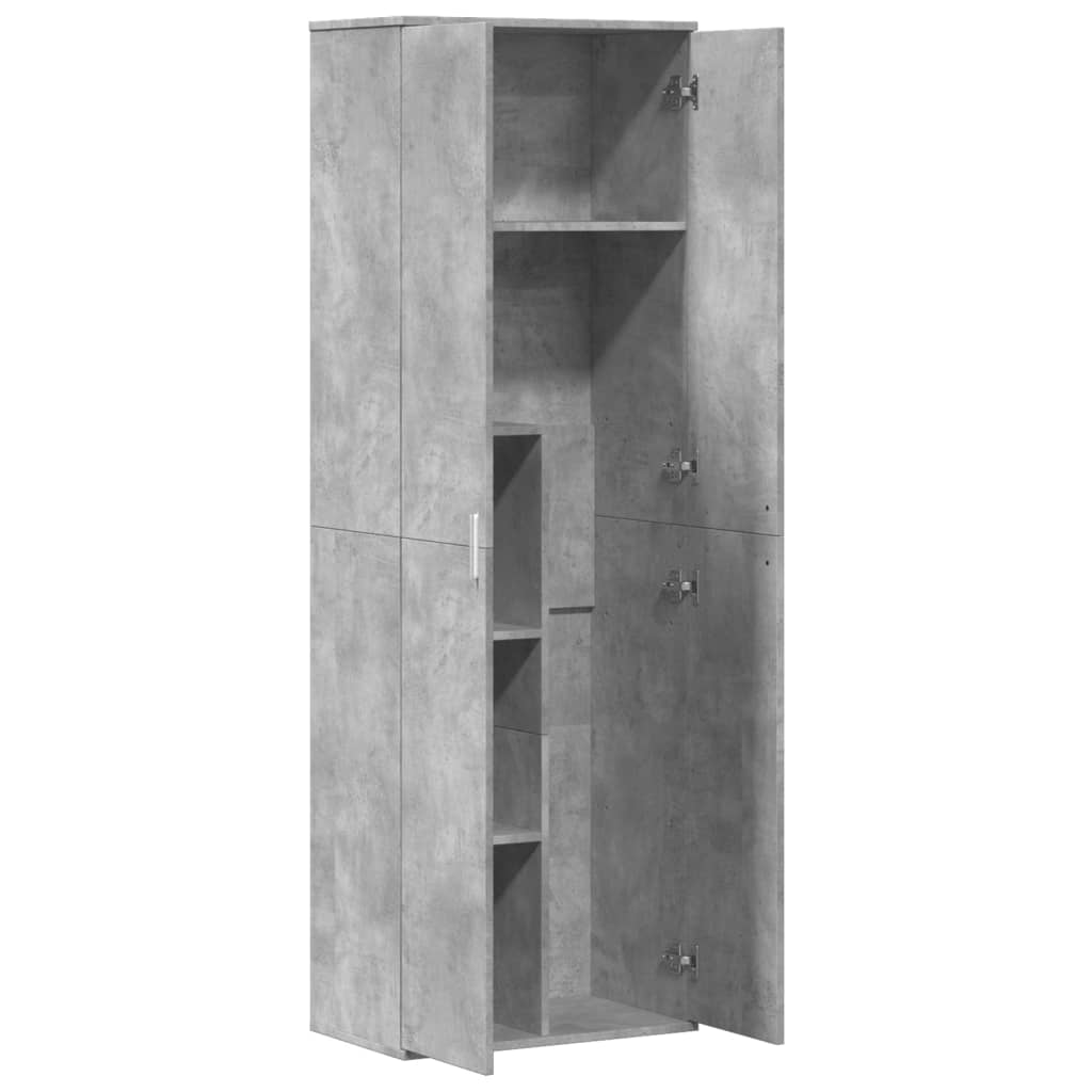 Highboard Concrete Grey 60x35x180 cm Engineered Wood