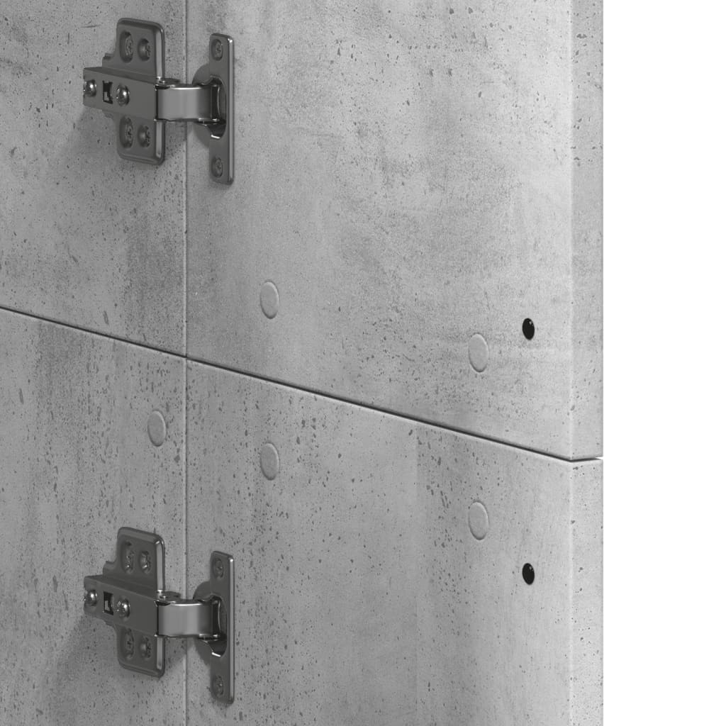 Highboard Concrete Grey 60x35x180 cm Engineered Wood