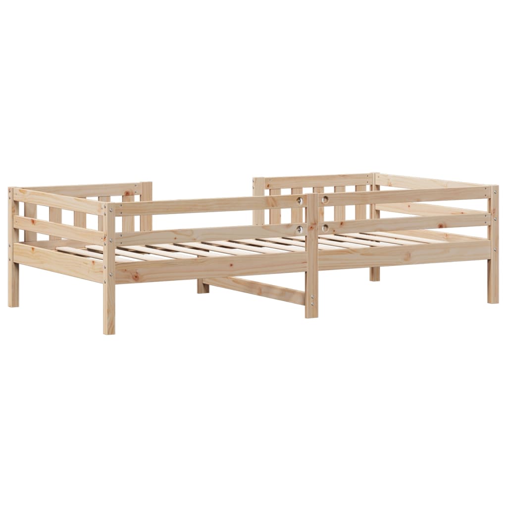 Bed Frame 100x200 cm Solid Wood Pine