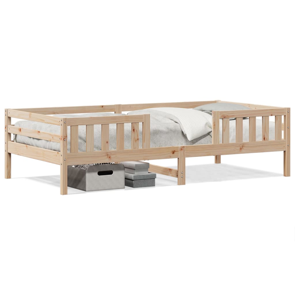 Bed Frame 80x200 cm Solid Wood Pine