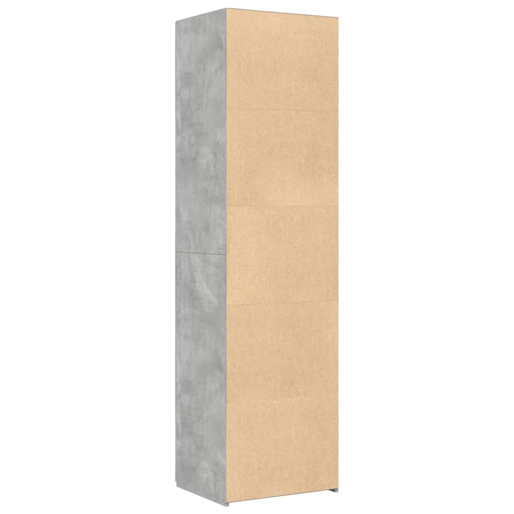Highboard Concrete Grey 50x42.5x185 cm Engineered Wood