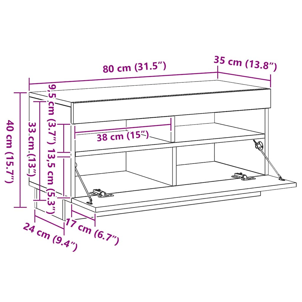 Highboard Concrete Grey 70x42.5x185 cm Engineered Wood