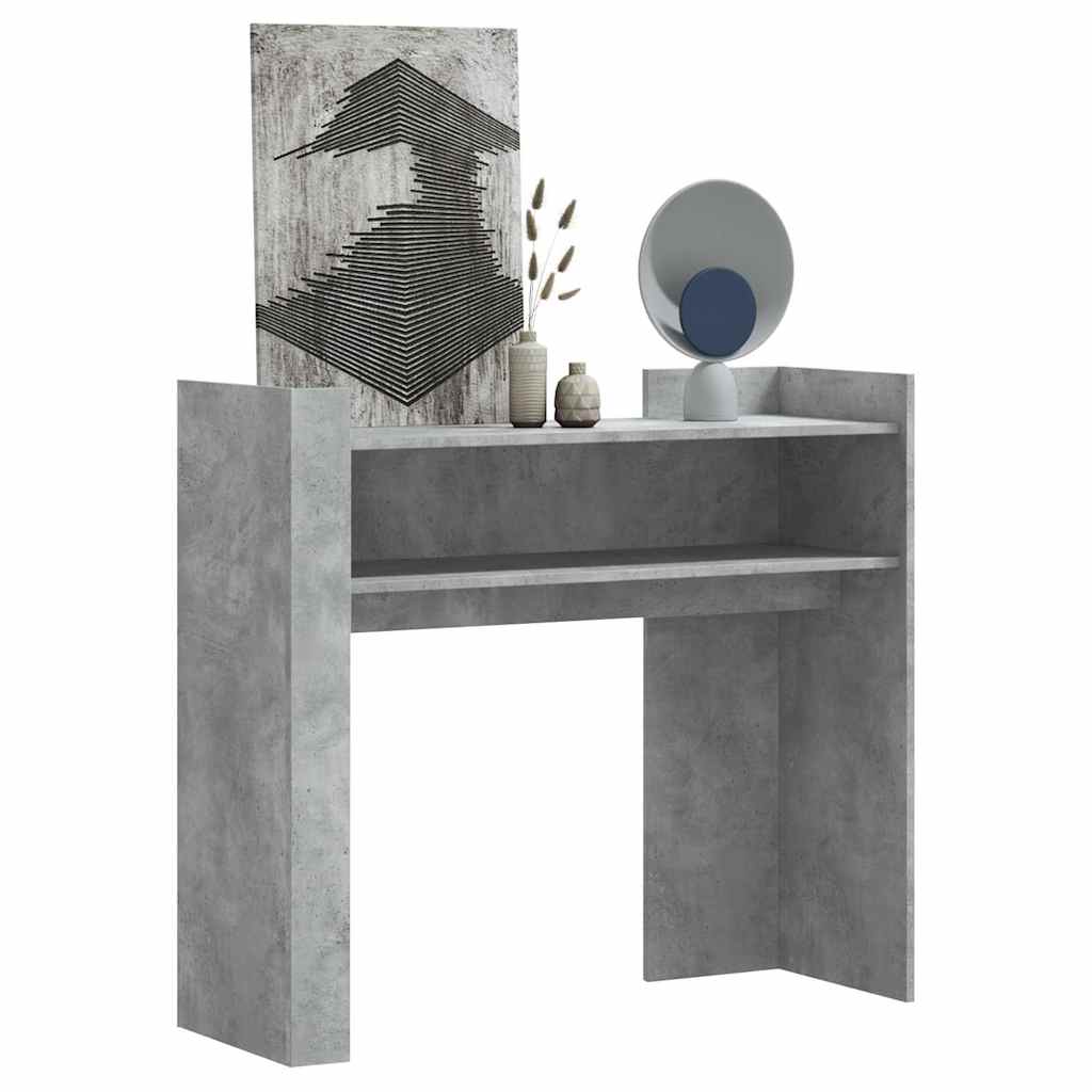 Console Table Concrete Grey 100x35x90 cm Engineered Wood