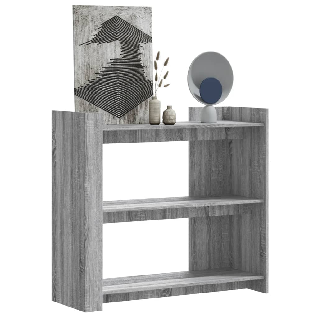 Console Table Grey Sonoma 100x35x90 cm Engineered Wood