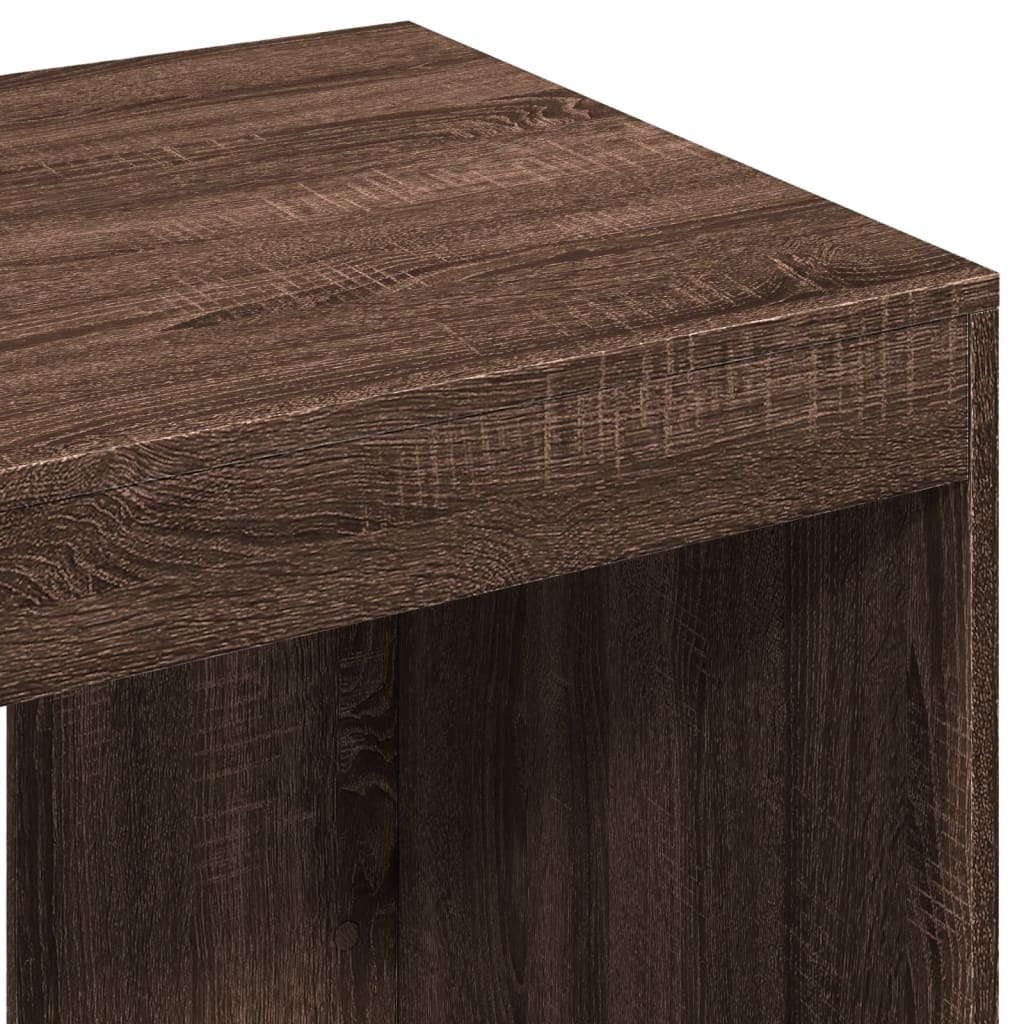 Office Desk Brown Oak 103.5x56.5x94 cm Engineered Wood