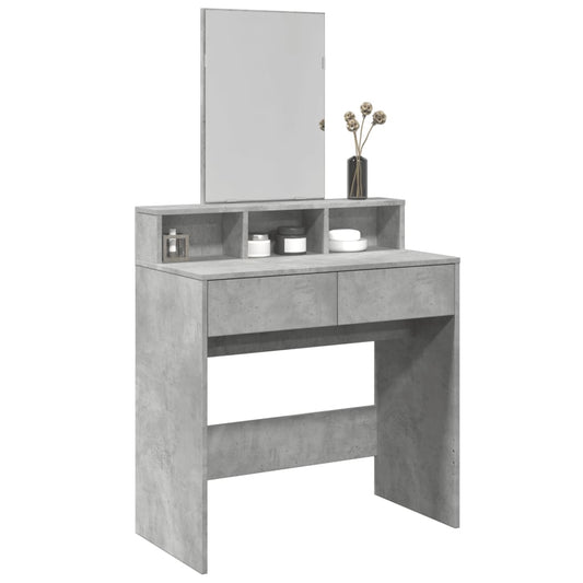 Dressing Table With Mirror 80X41X144.5 Cm