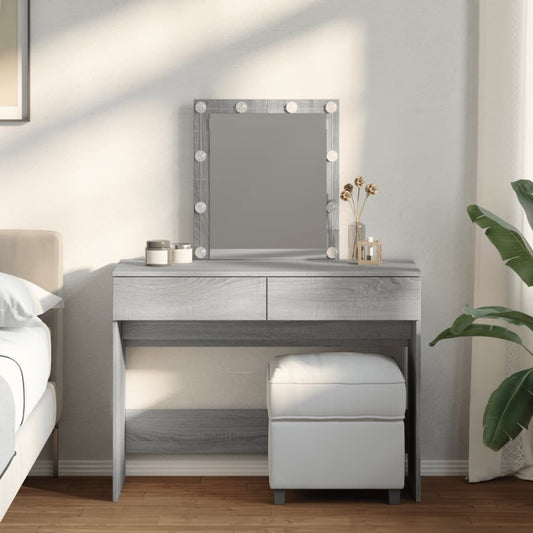 Dressing Table With Led 100X40X130 Cm