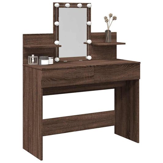 Dressing Table With Led 100X40X130 Cm