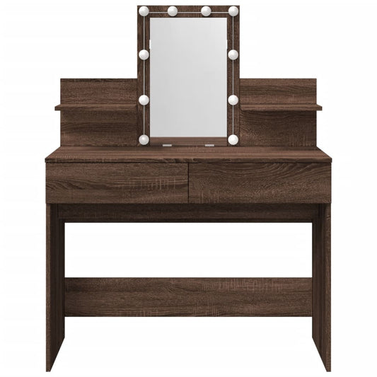 Dressing Table With Led 100X40X130 Cm